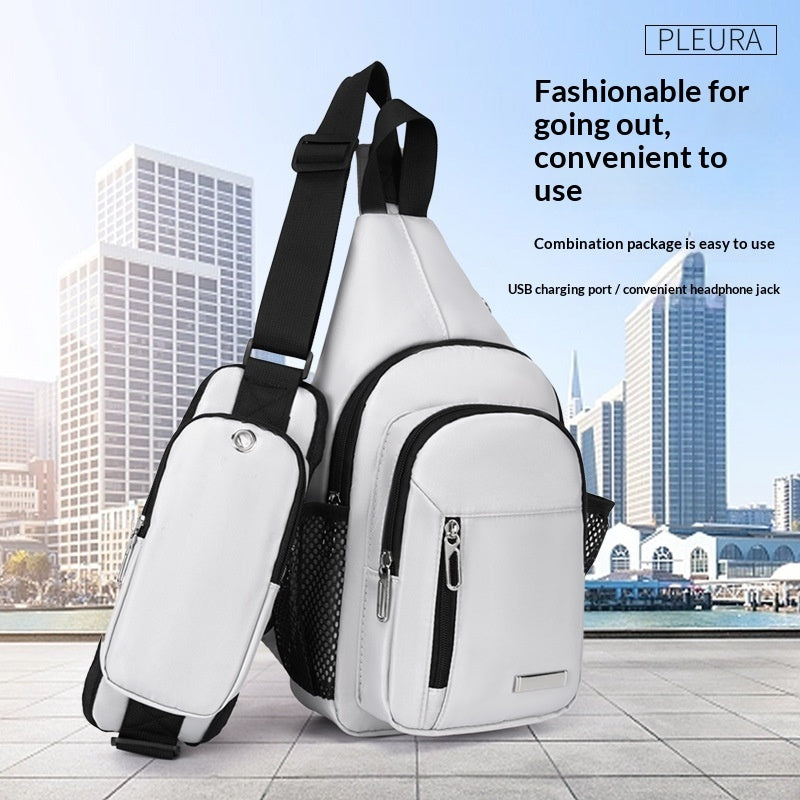 Large-capacity Fashionable Chest Backpack For Outdoor Activities