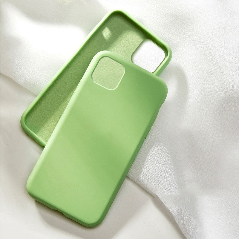 Custodia per cellulare in silicone liquido, accessori, confezione completa