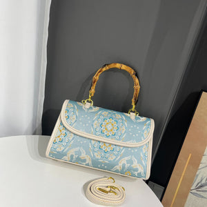 Flower Brocade Running Deer