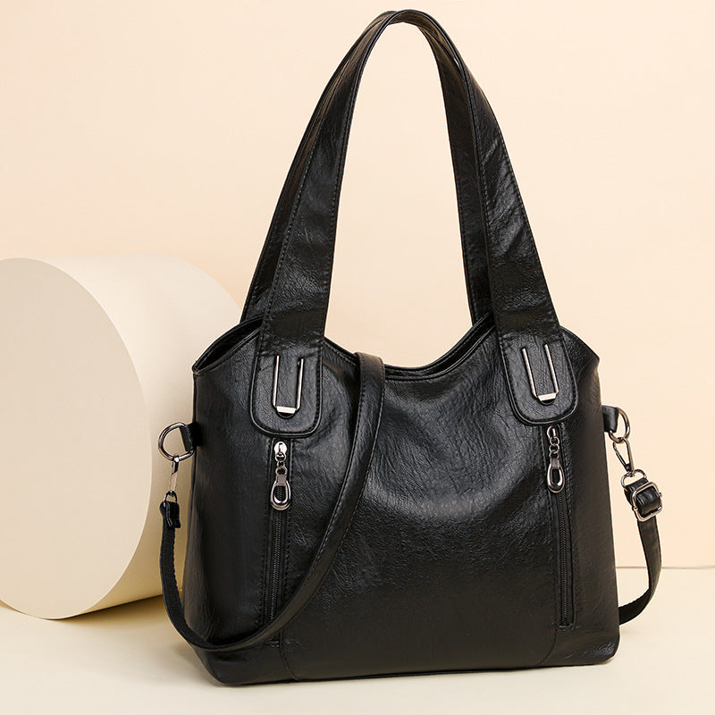 Fashionable Women's Trendy Contrasting Color Underarm Shoulder Bag
