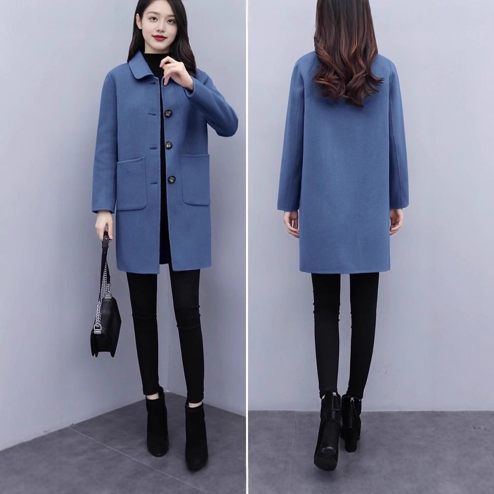 Loose Mid-length Korean Version Oversized Wool Coat