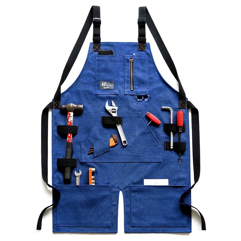 Durable And Waterproof Canvas Men's Gardening Apron-style Work Pants