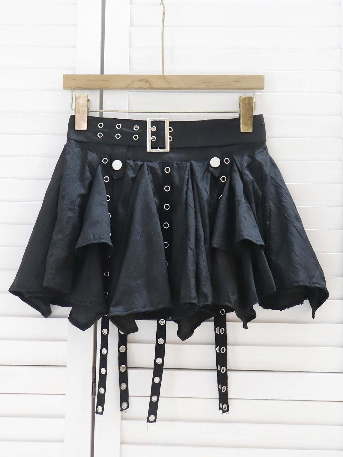 Irregular Ribbon South Korean Dongdaemun Women's Wear Ruffled Pleated Tutu Skirt