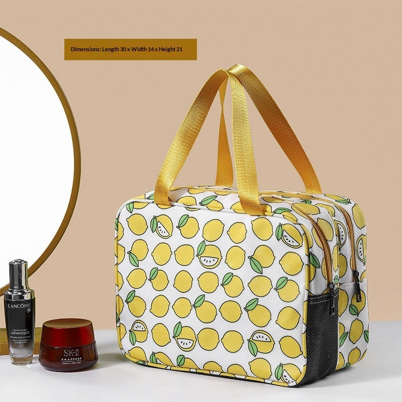 Cosmetic Storage Makeup Bag Large Capacity Double-layered