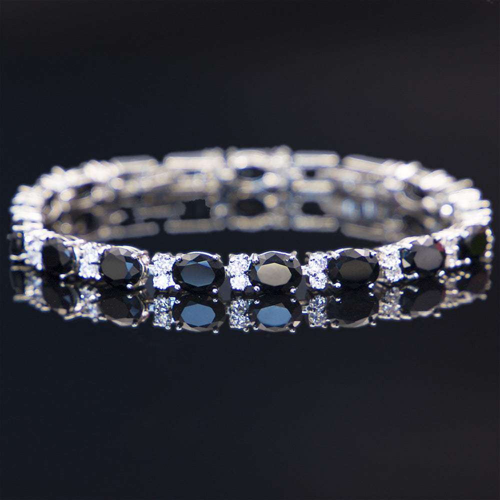 Summer Accessories Simple Crystal Colored Zircon Bracelet