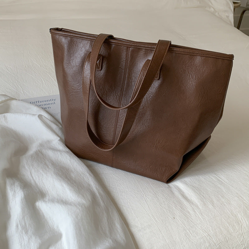 Fashionable Large-capacity Tote Bag Vintage And Casual