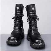 Autumn And Winter High-top Boots Men&