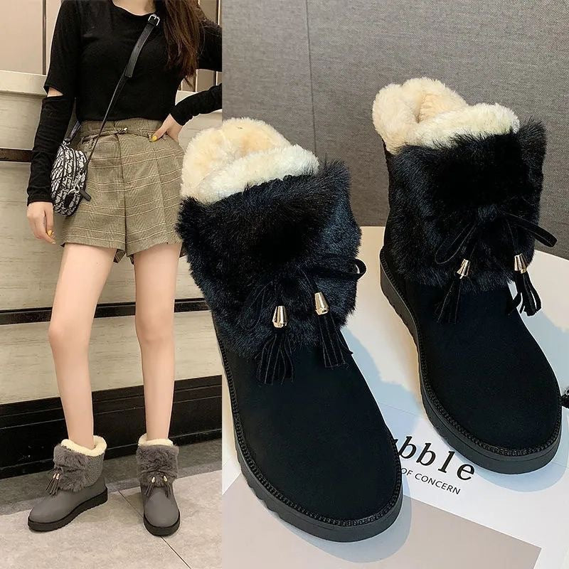 New Style Mid-length Snow Boots For Kids And Students