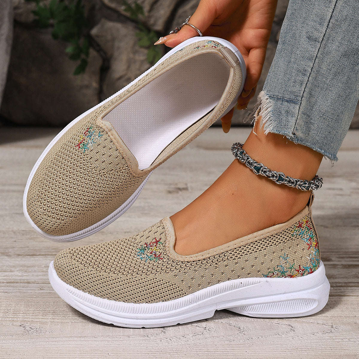 Women's Mesh Casual Breathable Soft-soled Shoes