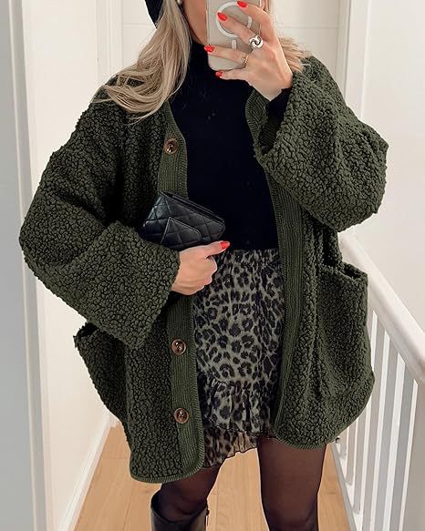 Giacca invernale calda senza colletto da donna