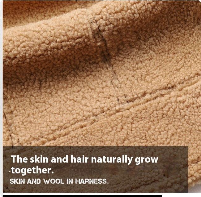 Giacca invernale con cappuccio in pelliccia