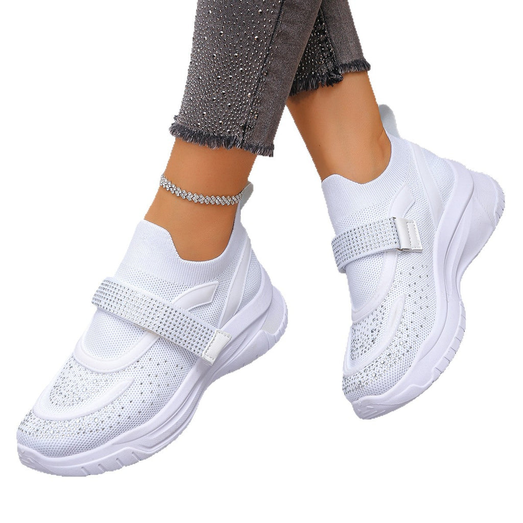 Deep-soled Breathable Wedge Sneakers For Women