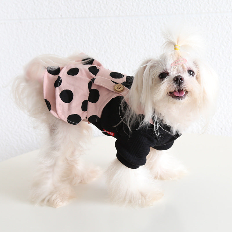 Petstyle Lapel Shoulder Strap Couple Clothes  Pet Clothes Dog Clothes