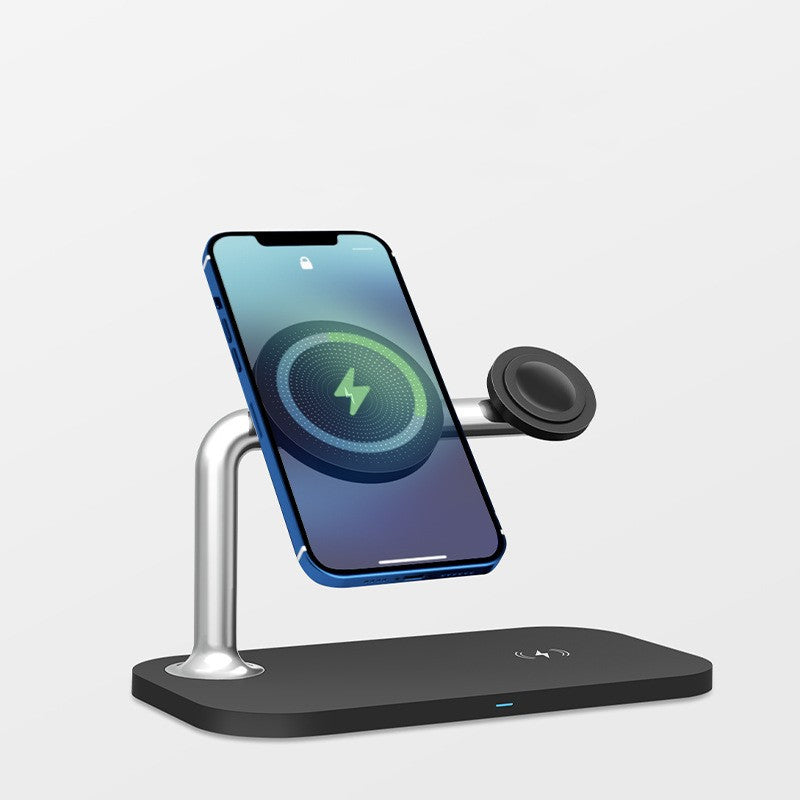 Caricabatterie wireless magnetico 3 in 1