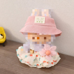 Beige Skirt Pink Hat