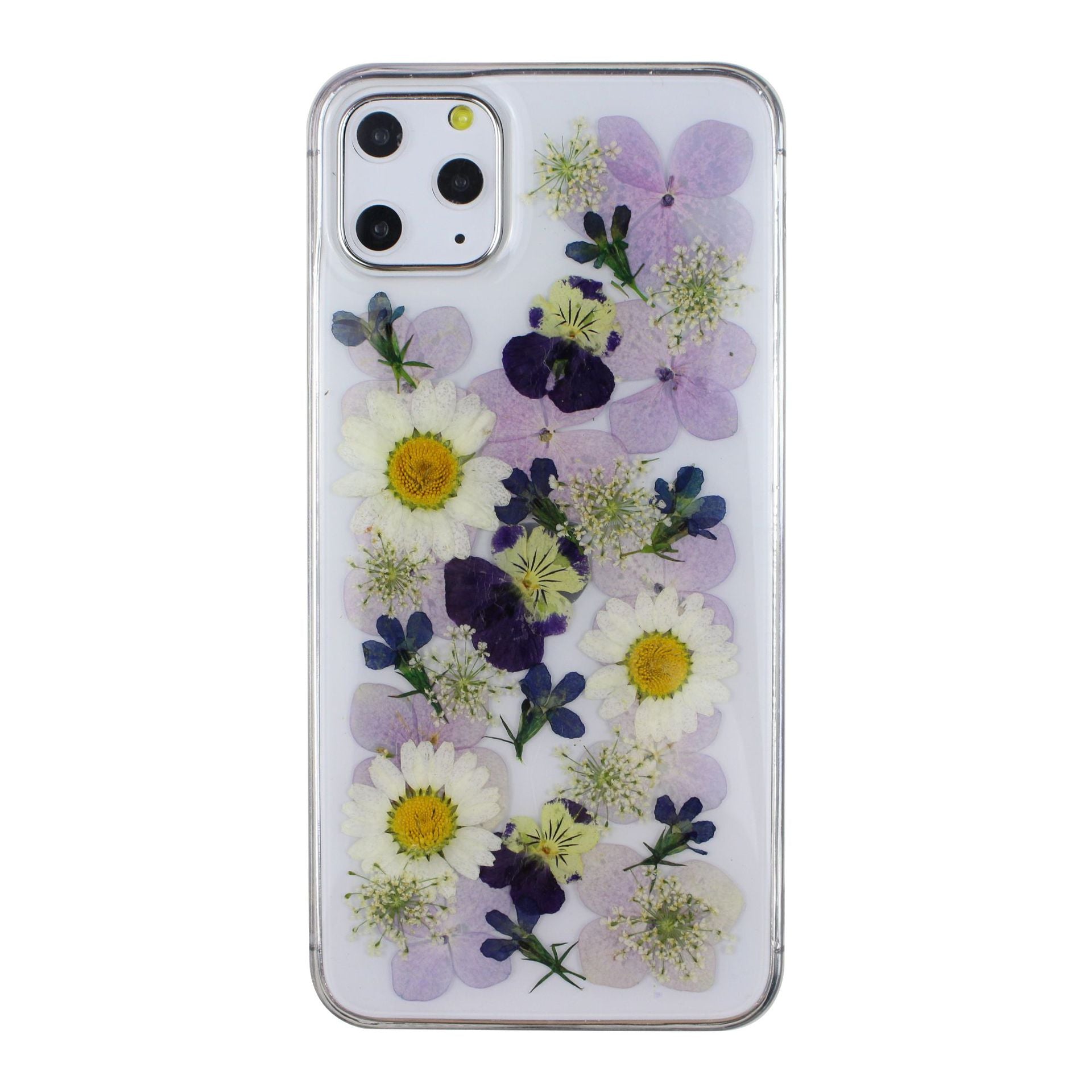 Custodie per telefoni in resina epossidica con fiori conservati