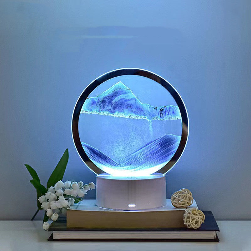 Lampada da tavolo creativa 3D Quicksand da comodino