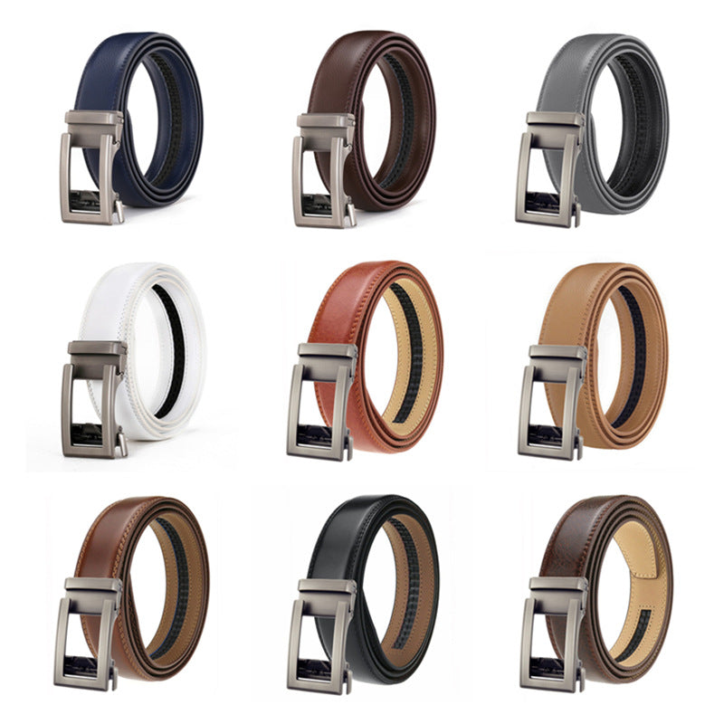 Men's Genuine Leather Belt Alloy Youth Business
