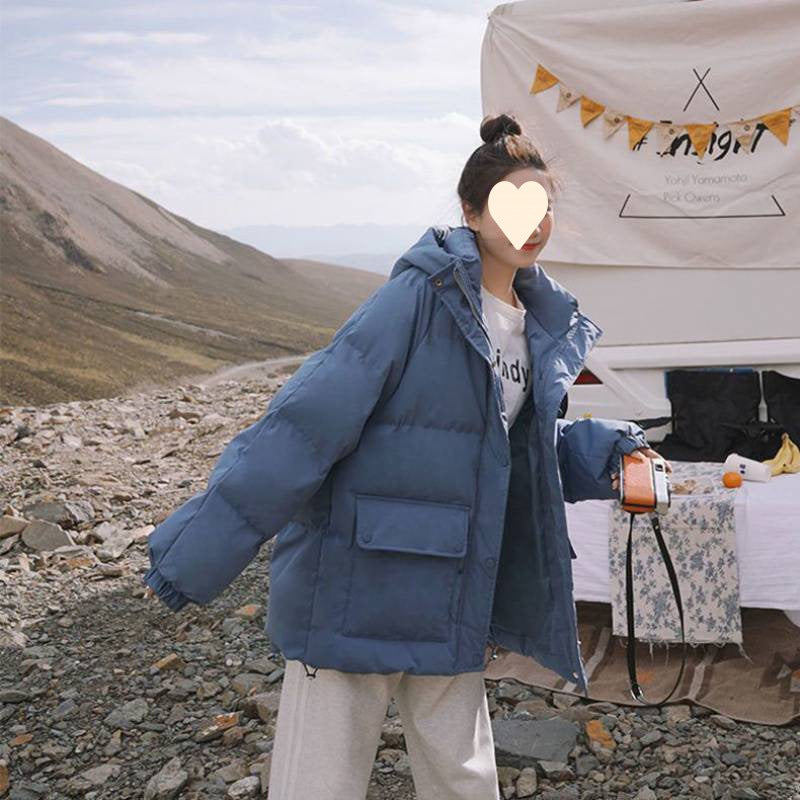 New Winter Bread Coat Hooded Padded Down Jacket