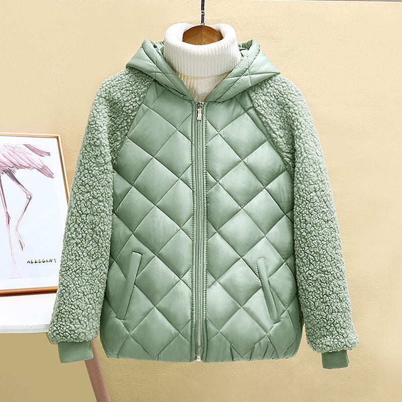 Female Winter Loose Lamb Wool Coat Cotton Jacket