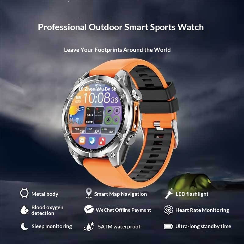 Running And Hiking Lighting Lamp  Outdoor Sports Smartwatch