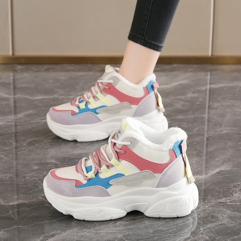 New Thickened Warm Ultra-comfy Fleece-lined Dad Shoes