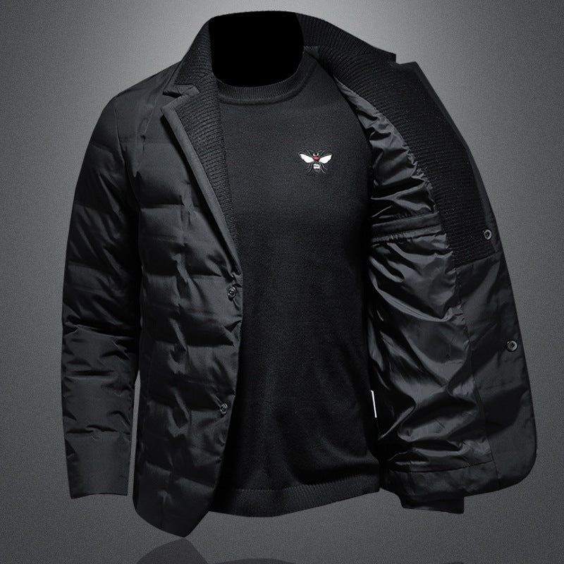 Giacca invernale da uomo, calda e spessa