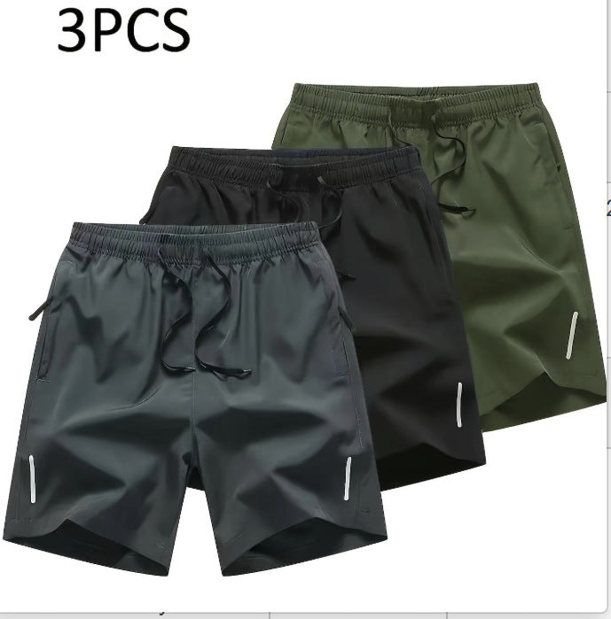 Fashionable Zippered Pocket Casual Men's Shorts