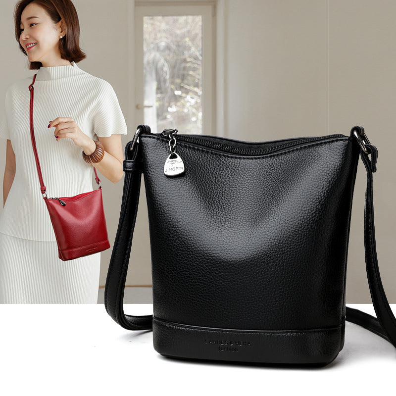 High-end Versatile Casual Leather Crossbody Spacious And Stylish Mom Bag