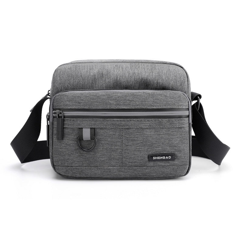 Men's Business Oxford Cloth Shoulder Simple Casual Large-Capacity Crossbody Bag