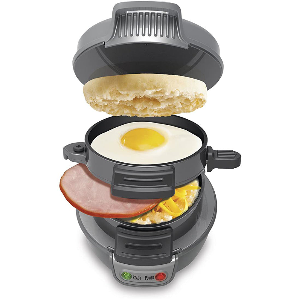 Macchina per la colazione domestica Hamburg Sandwich Maker con anello per cuocere le uova Macchina per panini Macchina per waffle