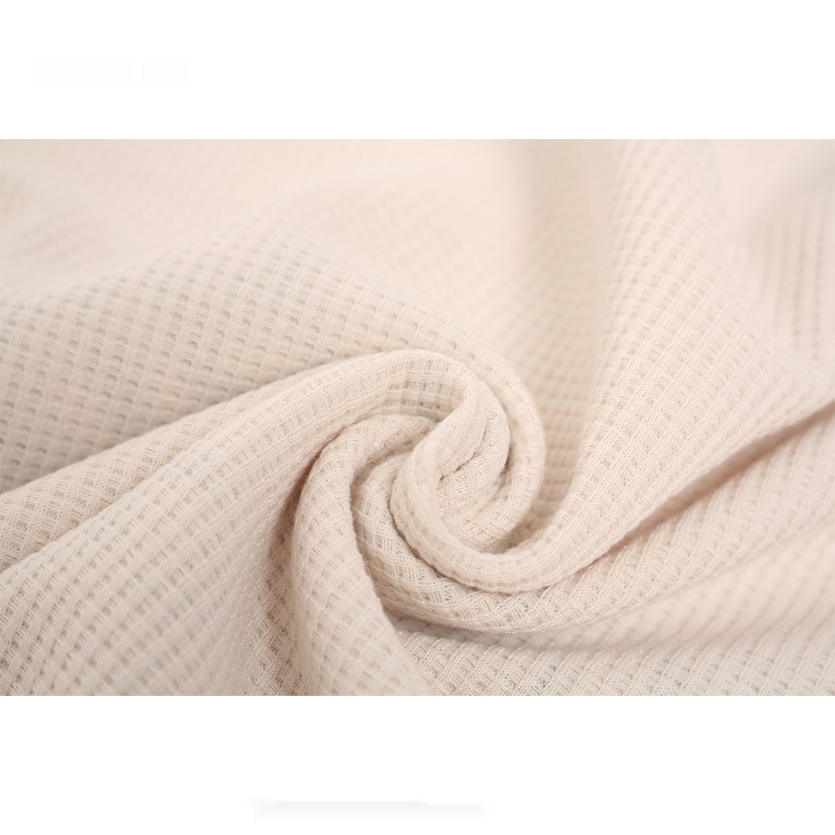 Niche Color-Block Waffle-Knit Men's Minimalist Letter Long-Sleeve Hoodie