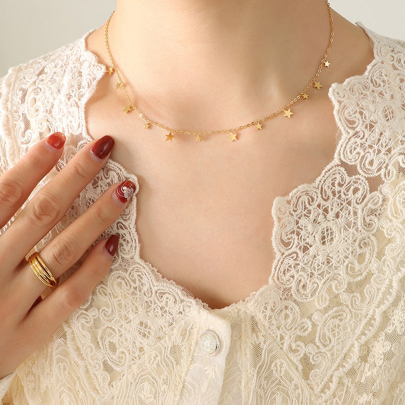 Stylish Multi-layered Clavicle Necklace In Roman Style For Women