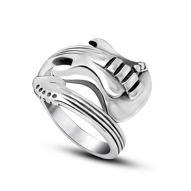 Rock Music Guitar Ring Vintage Style