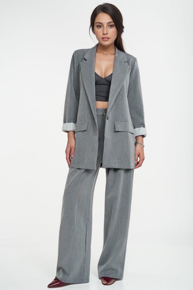 Autumn And Winter Women's Casual Long-sleeve Lapel Blazer Suit