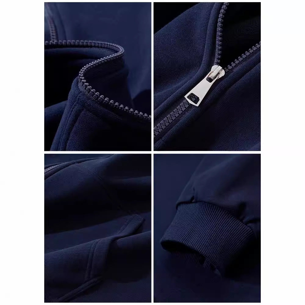 SpringAutumn Jimo Hooded Zip-Up Cardigan Top