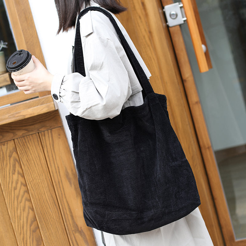 Large-capacity Shopping Bag, Casual And Artistic Canvas Tote Bag
