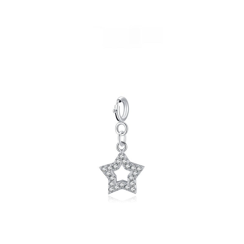 Sterling Silver Fashionable And Minimalist Pendant Korean-style Sweet And Adorable