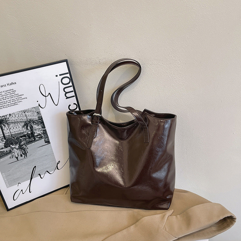 Japanese-style Minimalist Tote Bag For Women