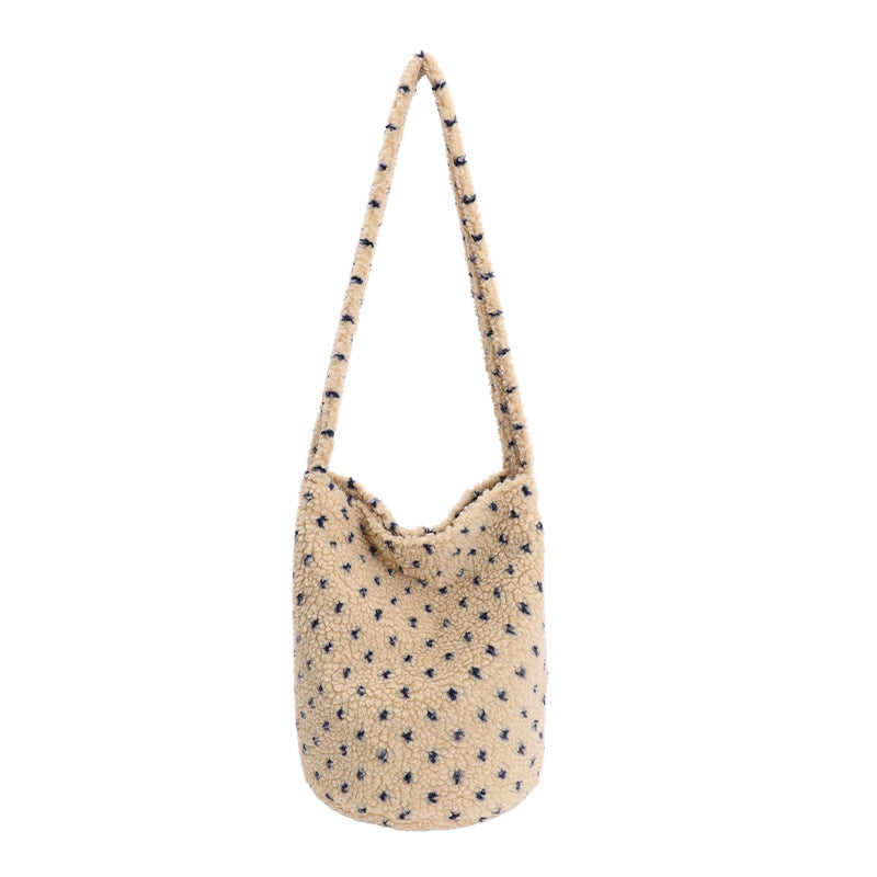 PlushLarge-CapacityBreathable Shoulder Bag In A Relaxed Style For Women