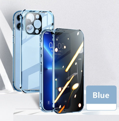 Custodia protettiva per telefono con magnete anti-privacy per occhiali