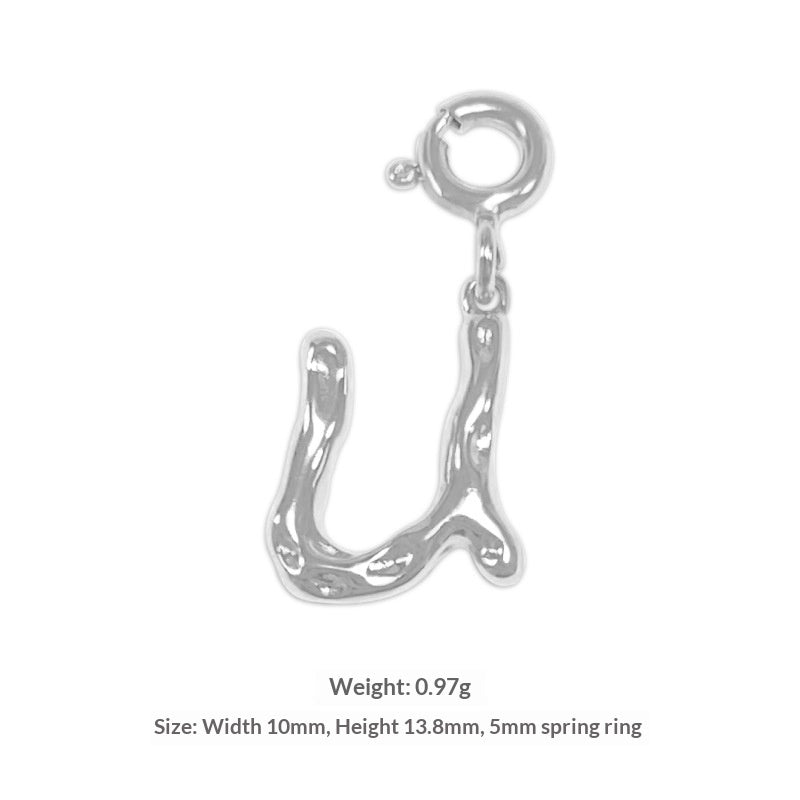 Happy Character English Letter Necklace For Women
