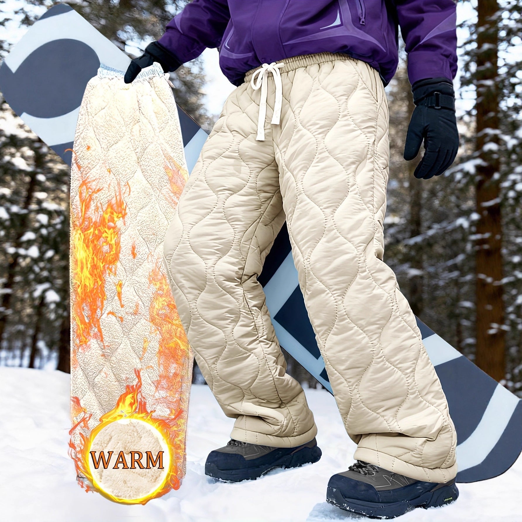 Thickened Fleece Warm Casual Pants Suitable For Daily Wear And Commuting