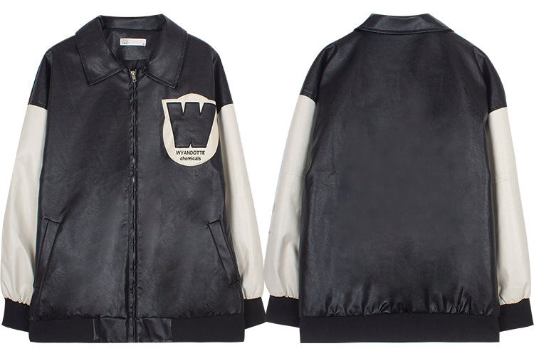 Women's Autumn And Winter Quilted Leather Jacket