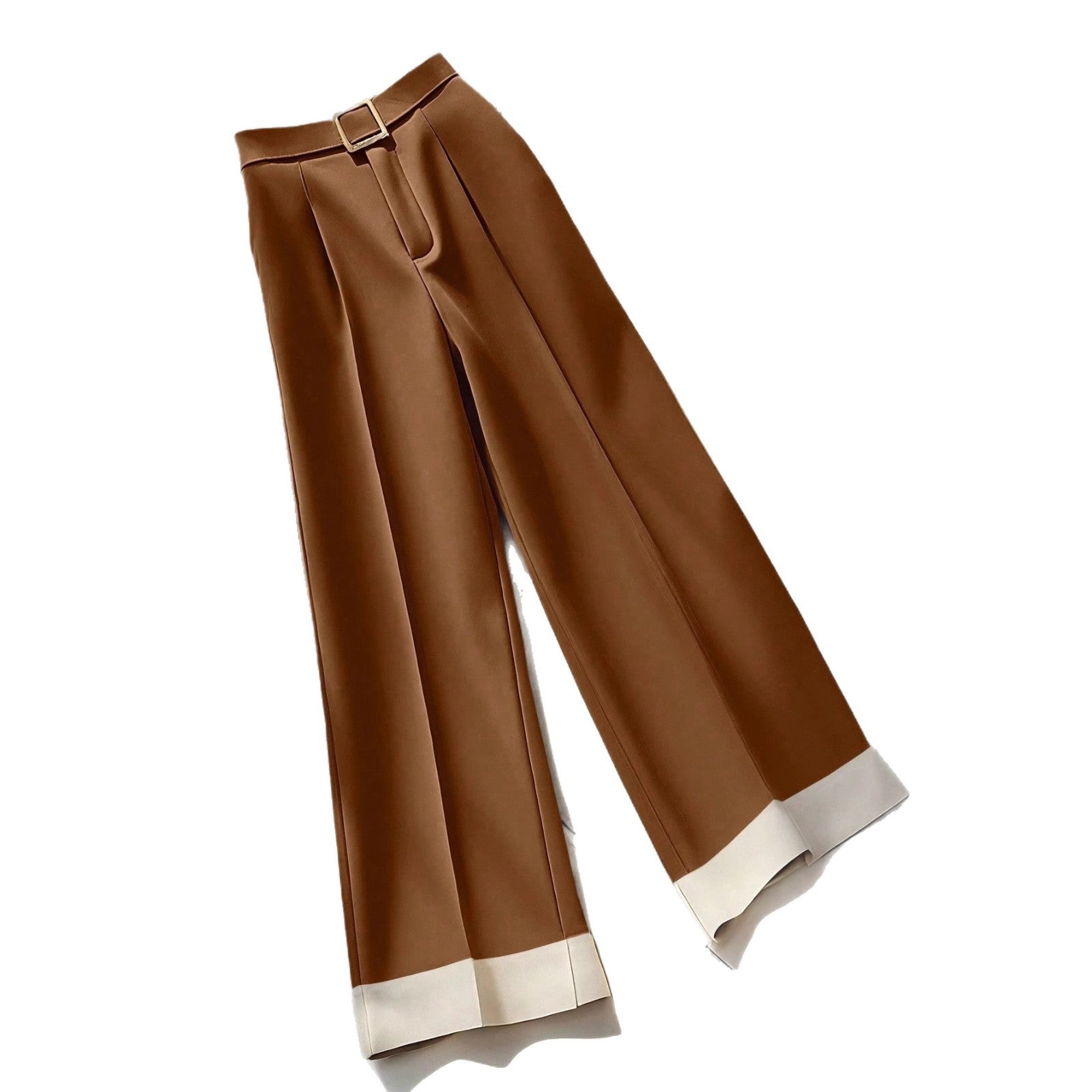 Retro Khaki Design Women's Autumn Casual Pants