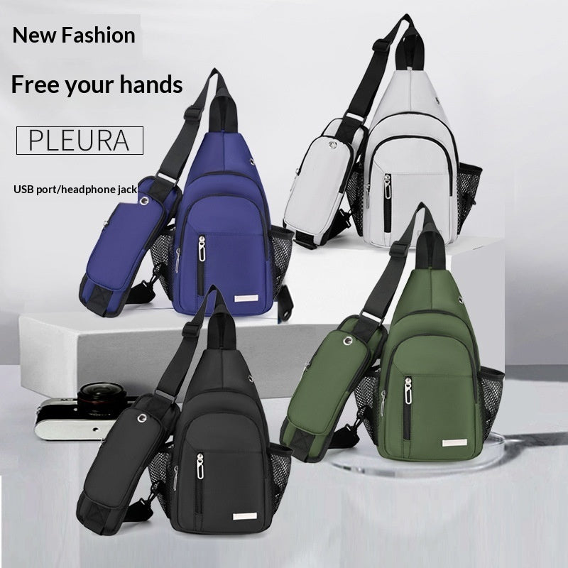 Large-capacity Fashionable Chest Backpack For Outdoor Activities