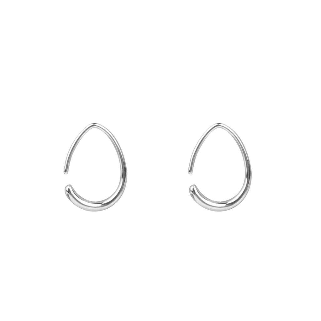 Sleek Stylish Waterdrop-shaped Earrings With Electroplating