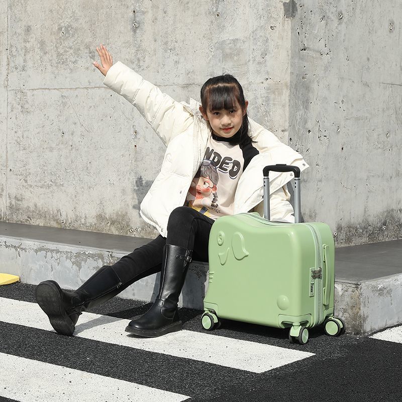 Cute Candy-colored Rolling Luggage For Kids