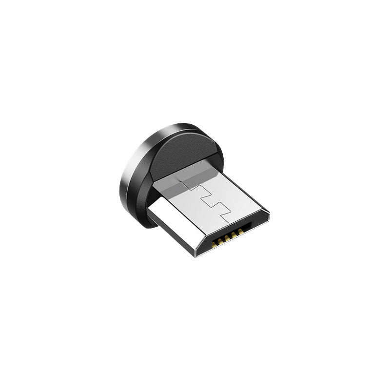Cavo dati, cavo di ricarica magnetico rotondo con ventosa cieca da 540 gradi, cavo magnetico piegato tre in uno