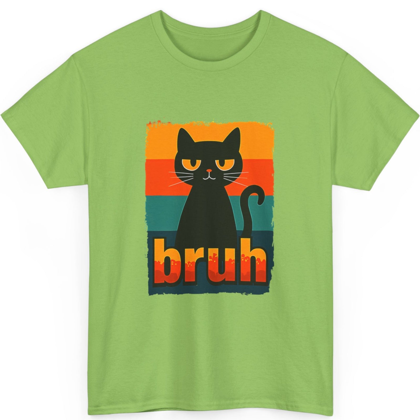 Mens Solid-color Printed Cultural Shirt